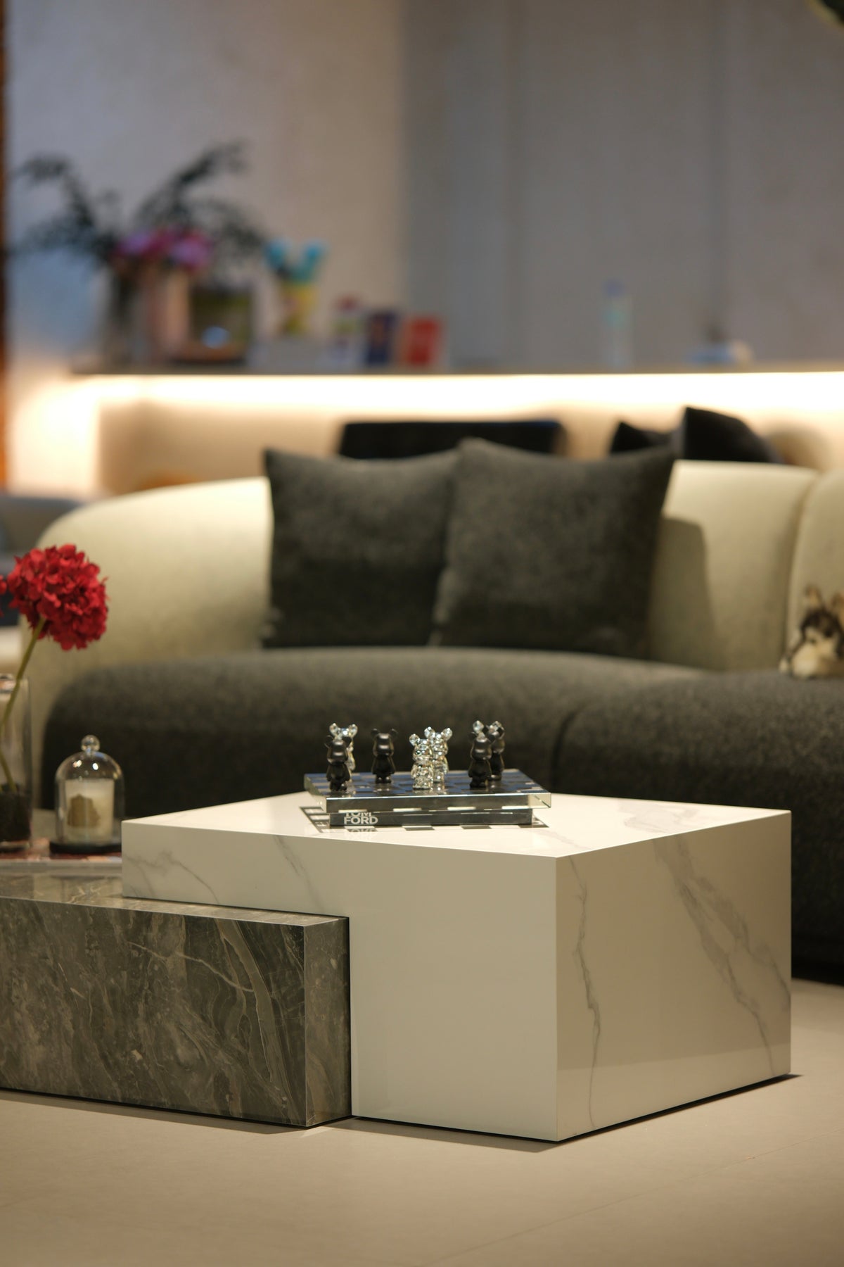 Bianco Grigio Luxe Nesting Coffee Table