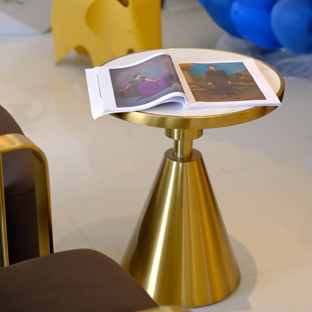 Gold Side Table