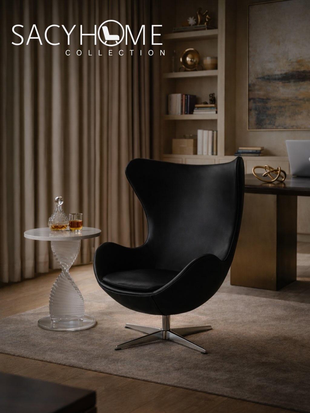 Duke Egg Chair Black