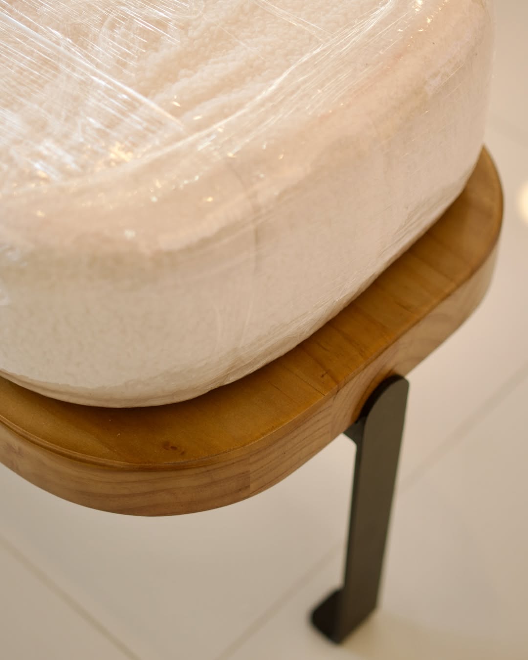 Axis Bench – Walnut & Ivory