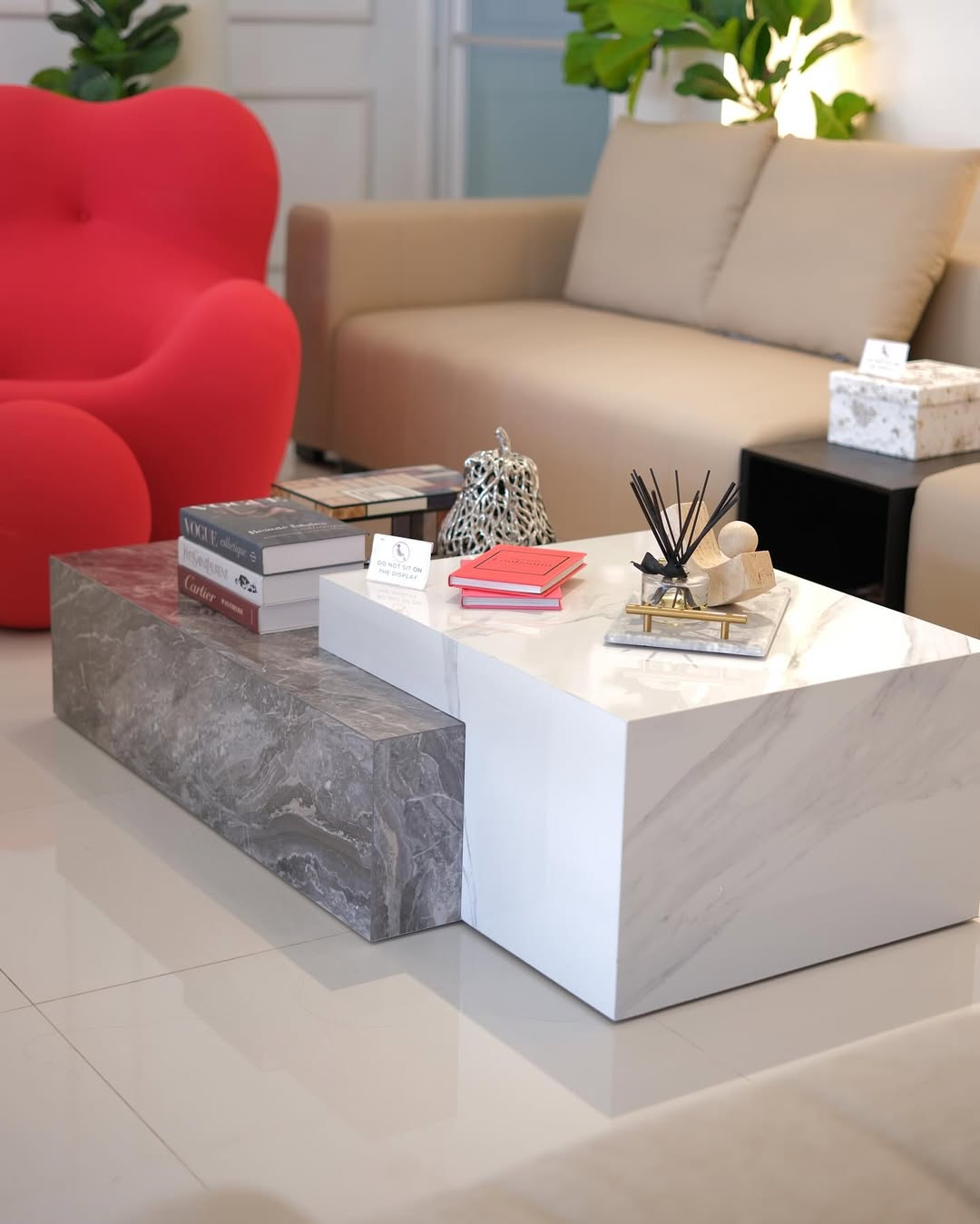 Two stone center table