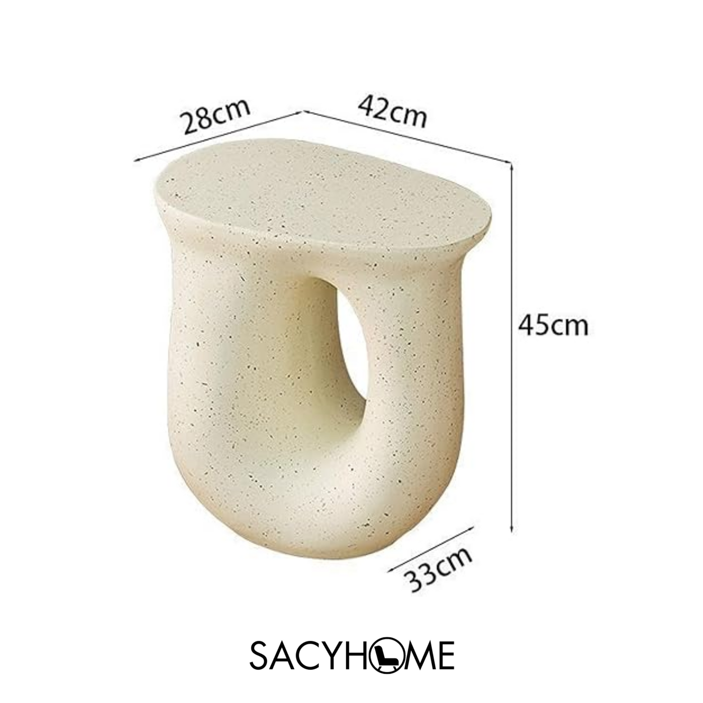Small Coffe Table Cream White Wine Glass Design