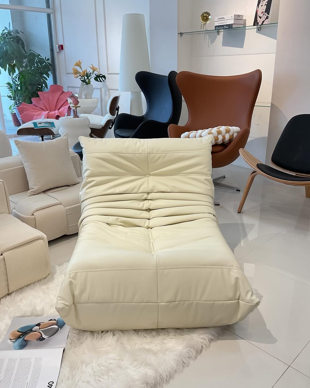 Caterpillar White Chair