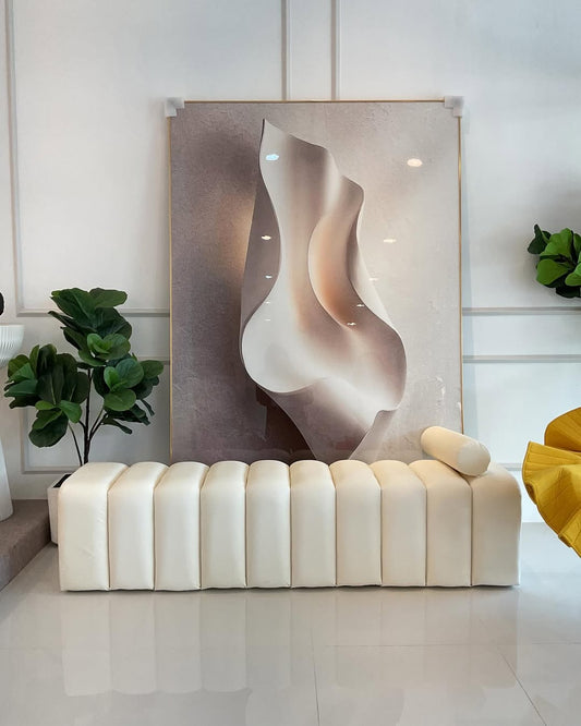 Piano Bench White