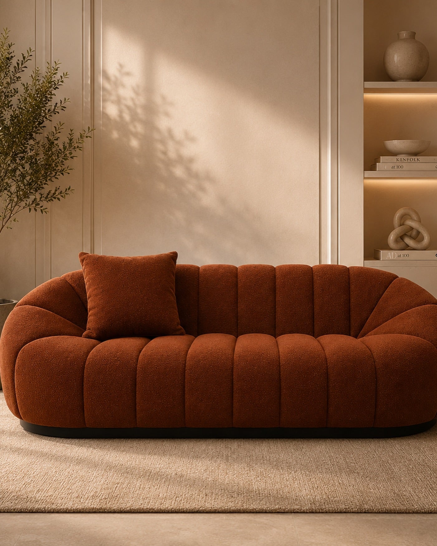 Cognac Brown Atelier Sofa