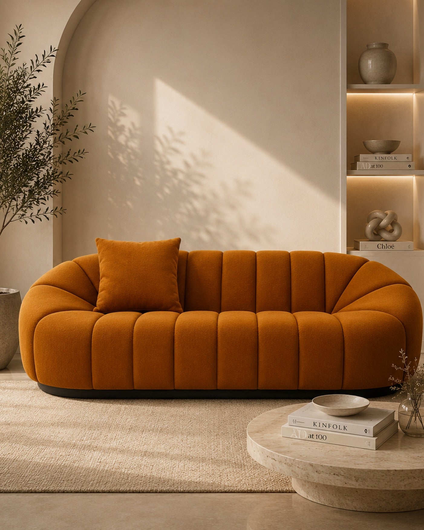 Burnt Orange Atelier Sofa