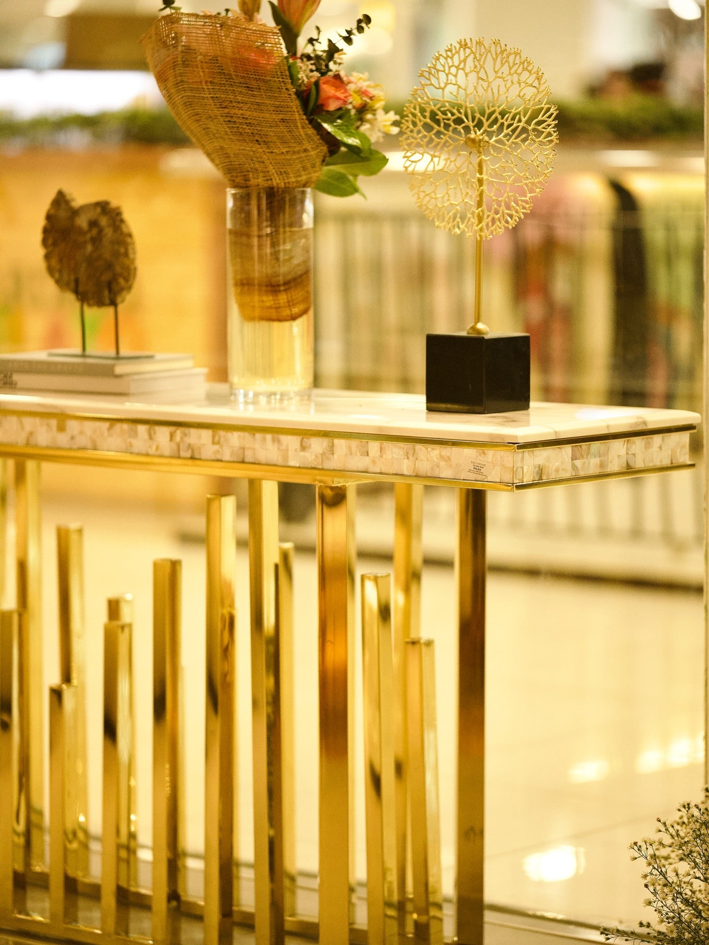 Gold Marble Console