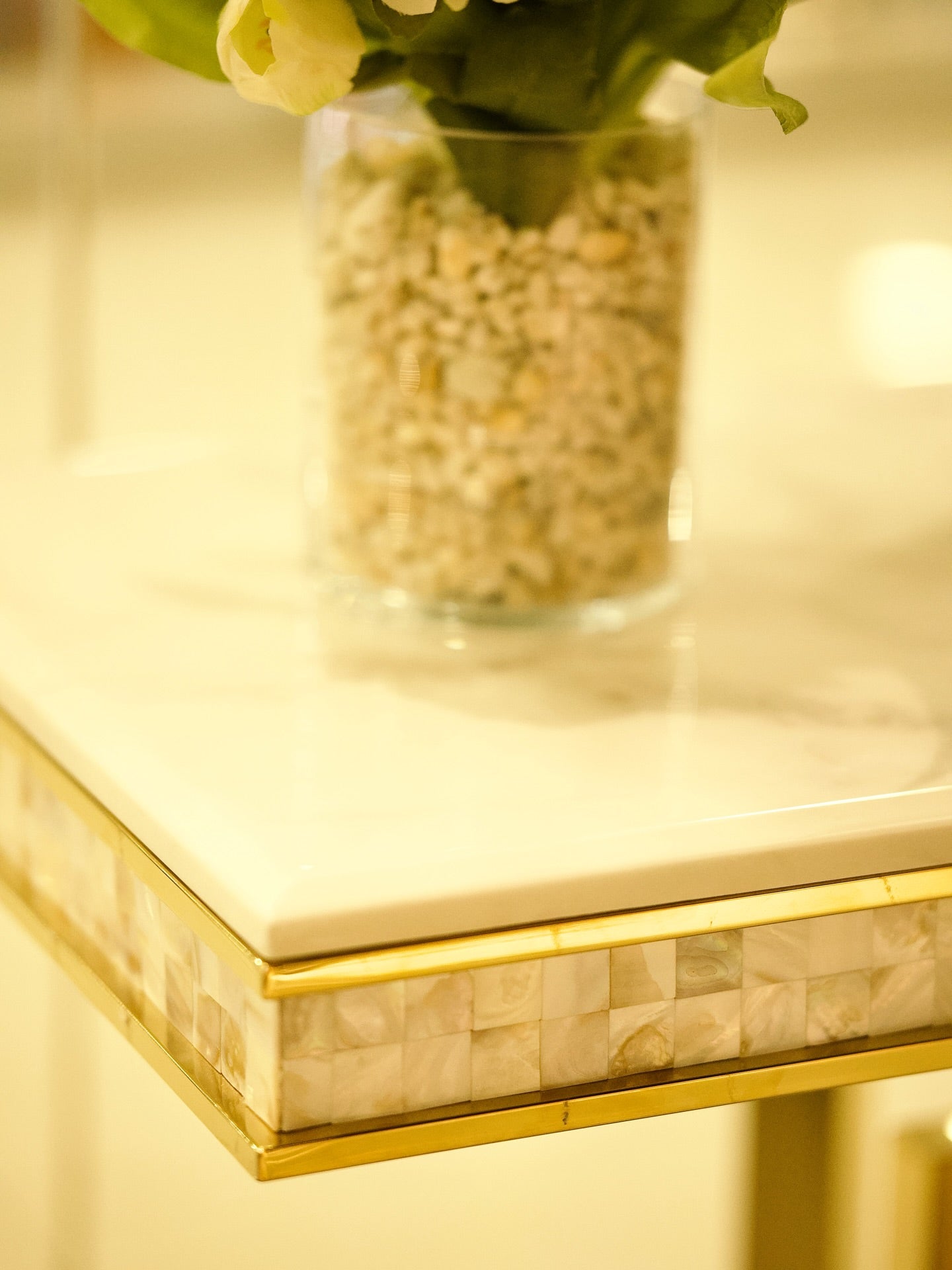 Gold Marble Console