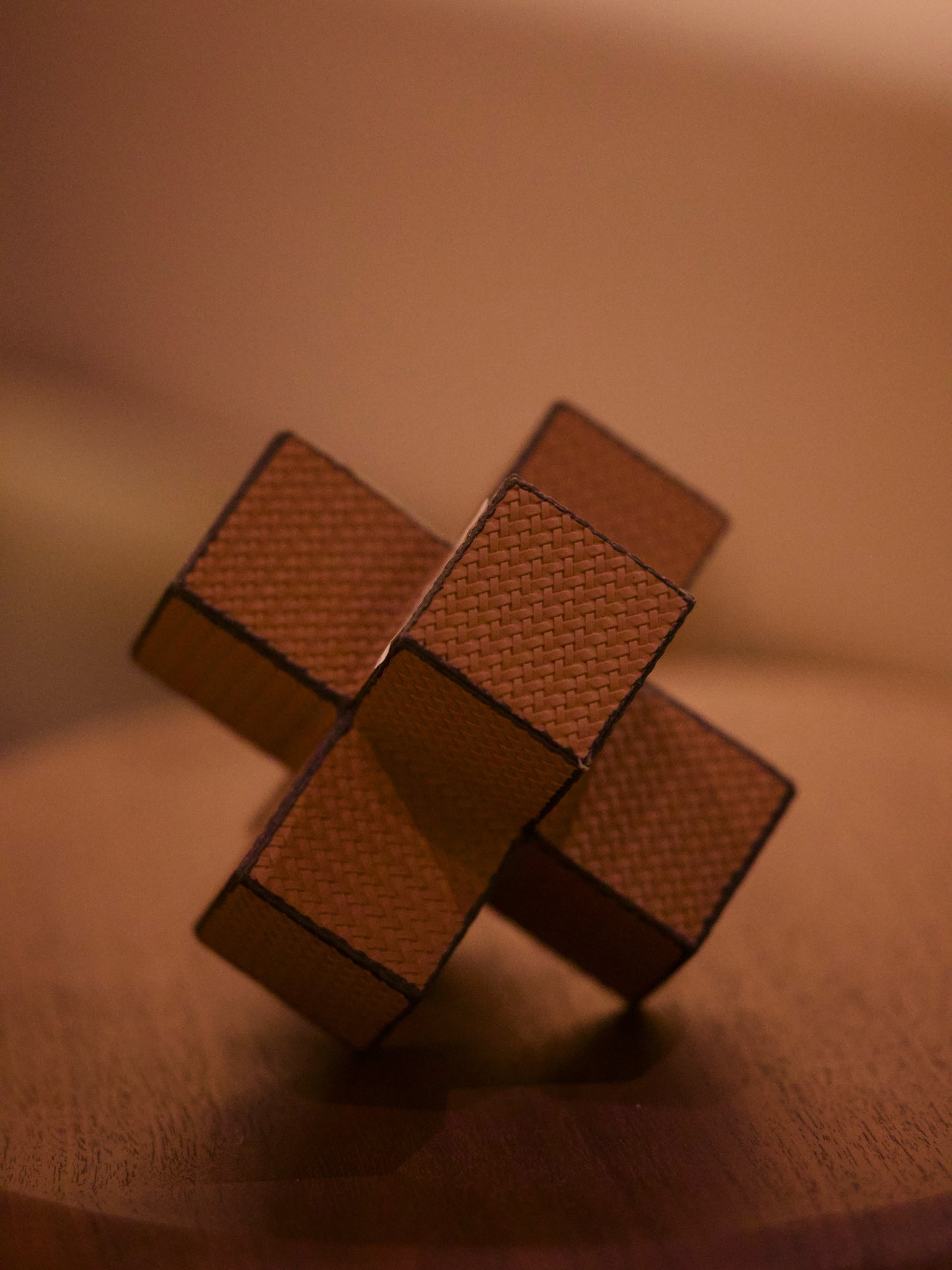 Leather Cross Ornament