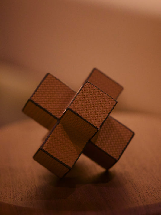 Leather Cross Ornament
