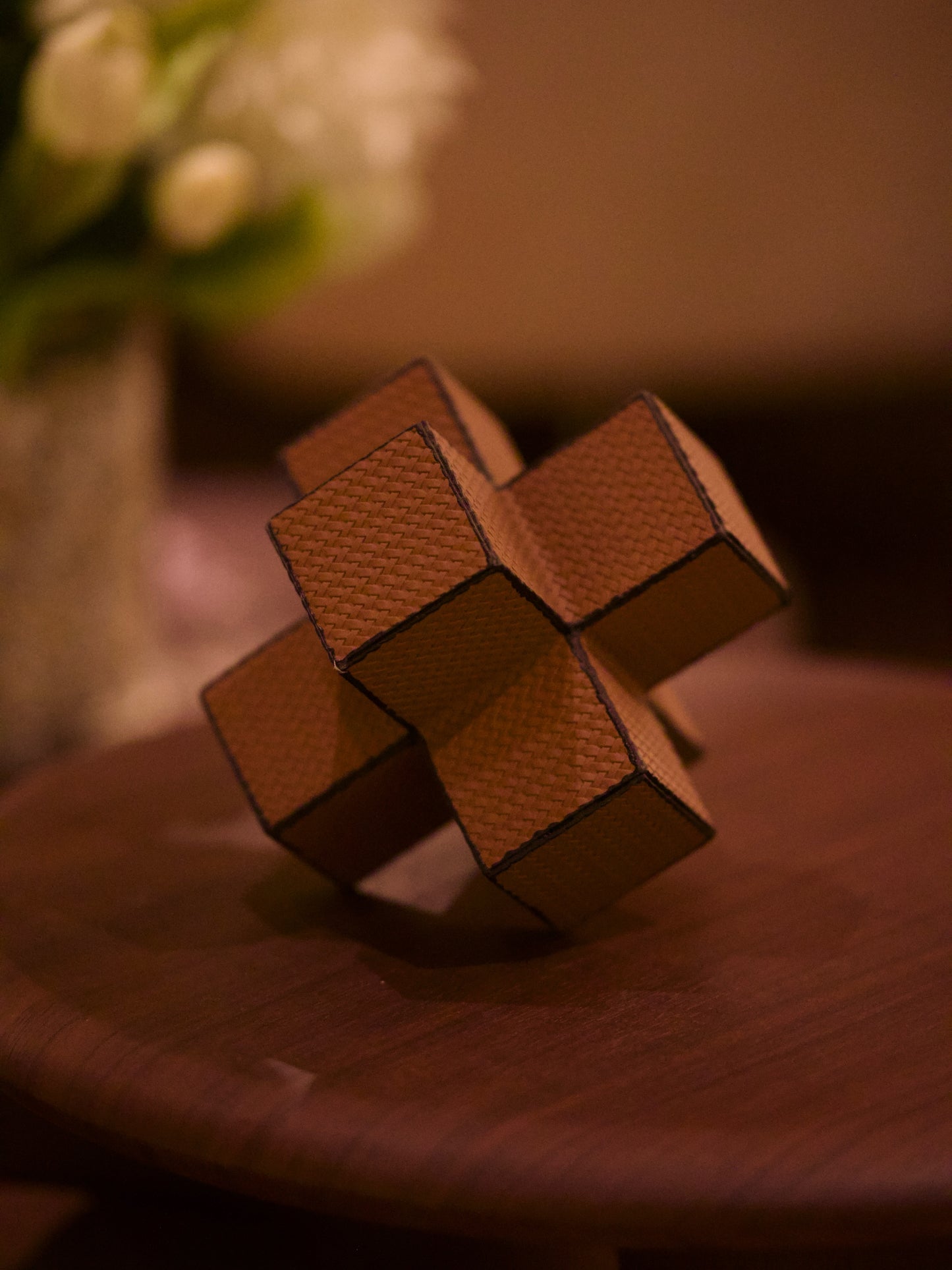 Leather Cross Ornament