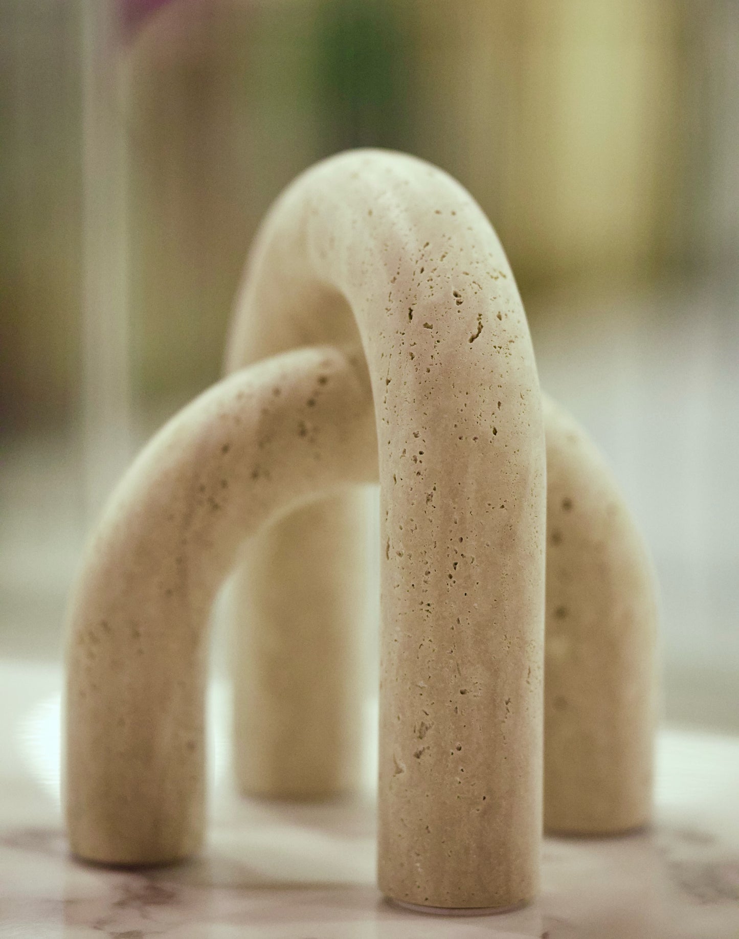 Travertine Infinity Sculpture