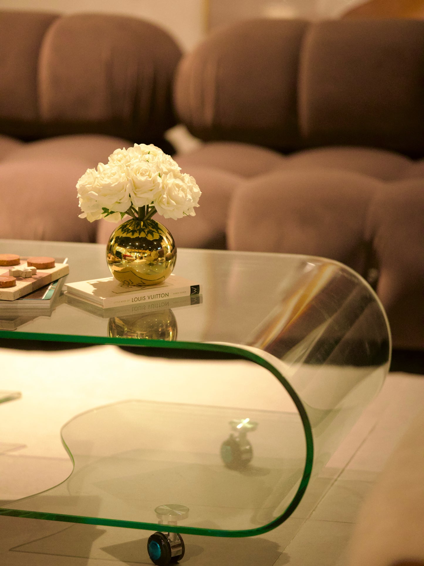 Mira glass center table