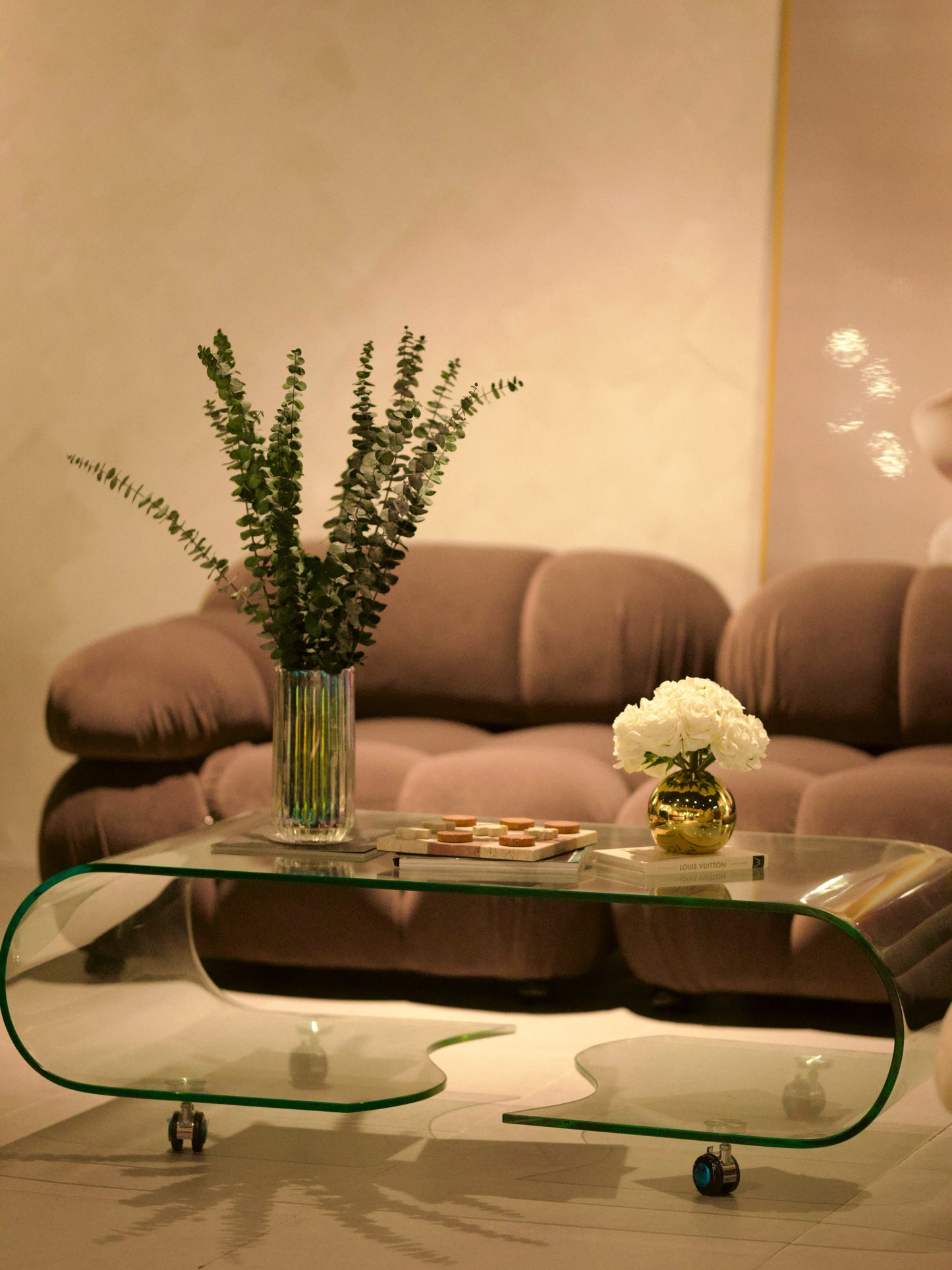 Mira glass center table