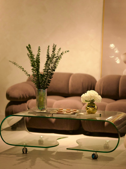 Mira glass center table