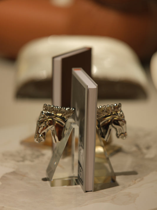 Chevalier Bookends Silver