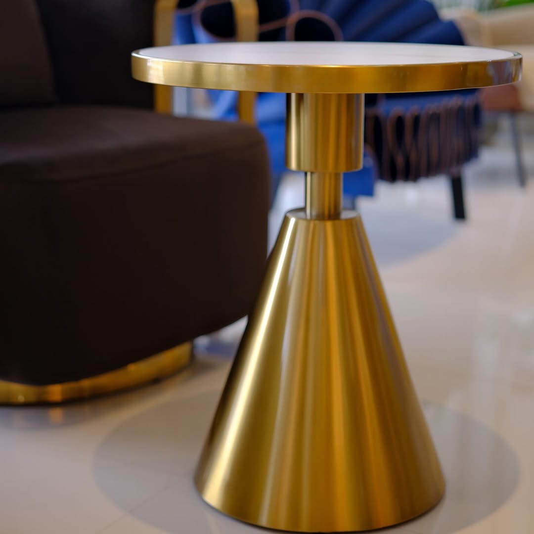 Gold Side Table