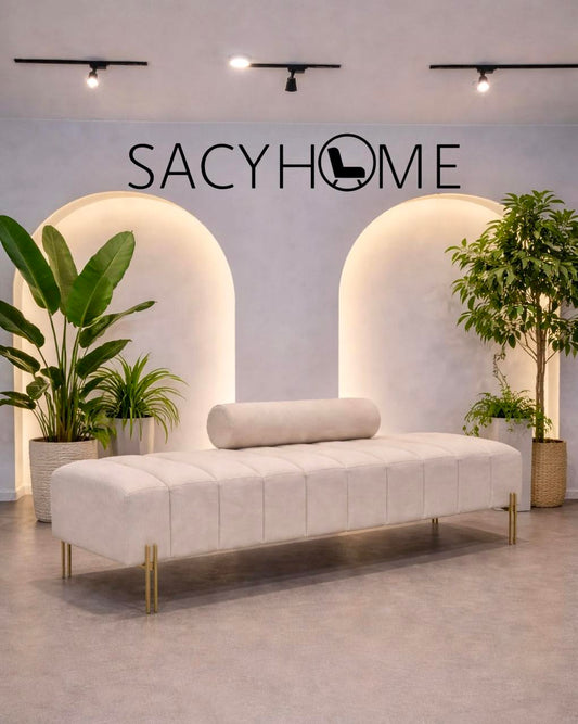 Silhouette Bench – Ivory