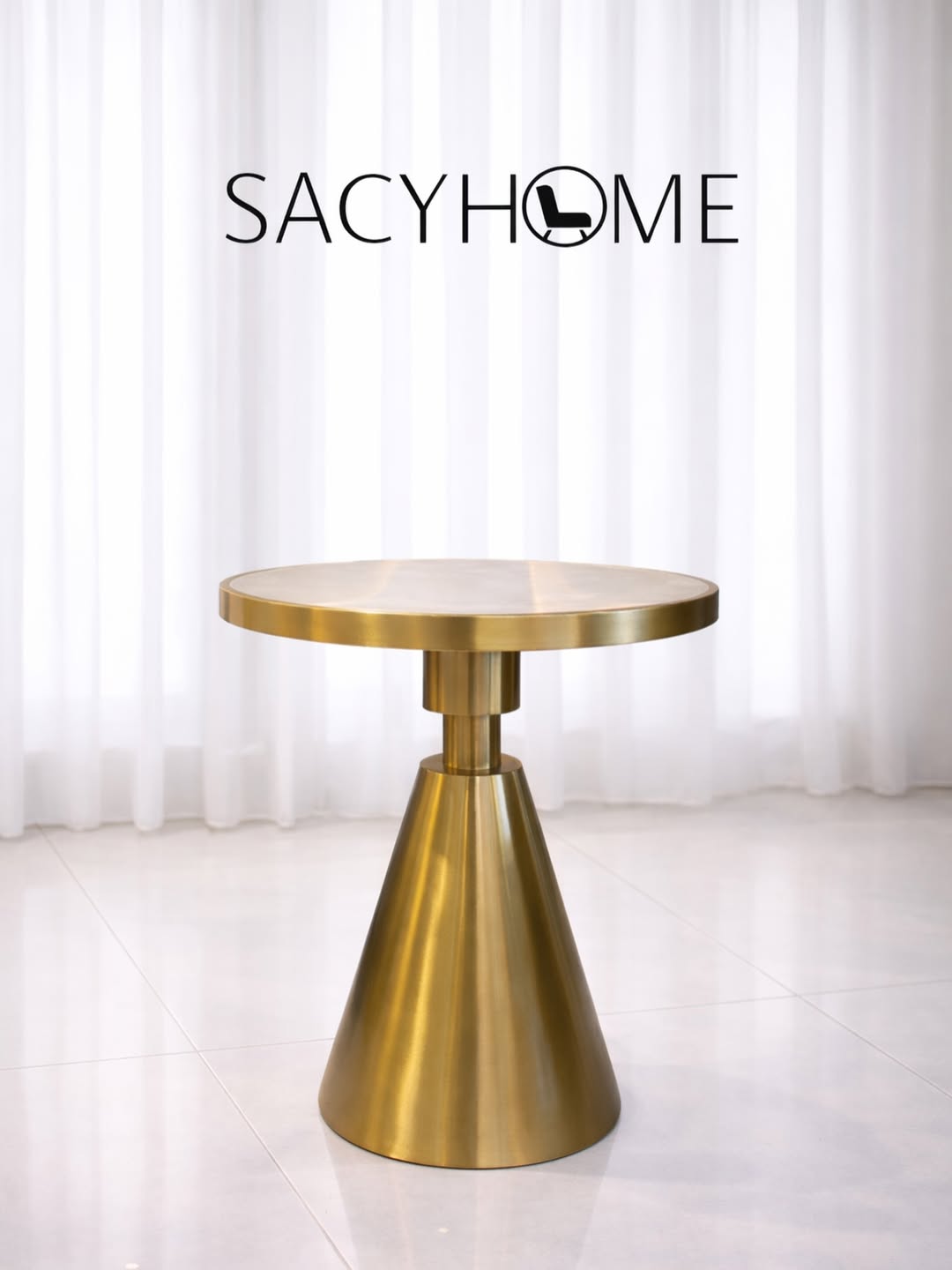 Gold side table